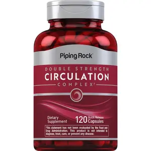 Piping Rock Circulation Supplement | 120 Capsules | Double Strength Complex | Non-GMO, Gluten Free