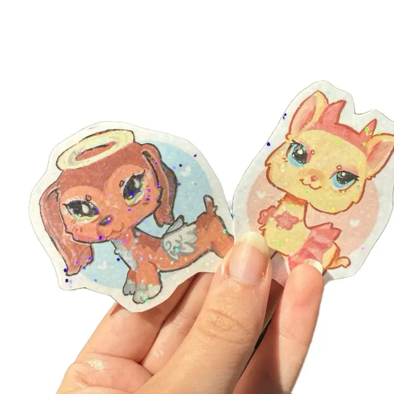 LPS Popular Savannah and Brooke Vinyl holo stickers- weatherproof multi surface scrapbookingsupplies Crafted With Love