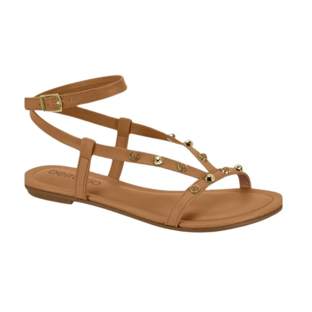 Vizzano Studded Strappy Flat Sandals | Brazilian Style Comfort Sandals | Chic Everyday Shoes