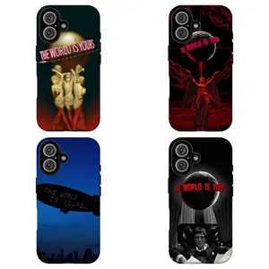 FL-Scarfac3 "The World Is Yours" Aesthetic Phone Case, 80s Movie Iconic Quote Case For iPhone 11 12 13 14 15 16 17 Air Pro Max for Samsung S26 S25 S24 S23 S22 S21 Case,Gift for fans