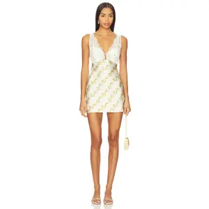 Free People Countryside Printed Mini Dress In Ivory Combo