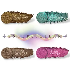 Interstellar pressed glitters