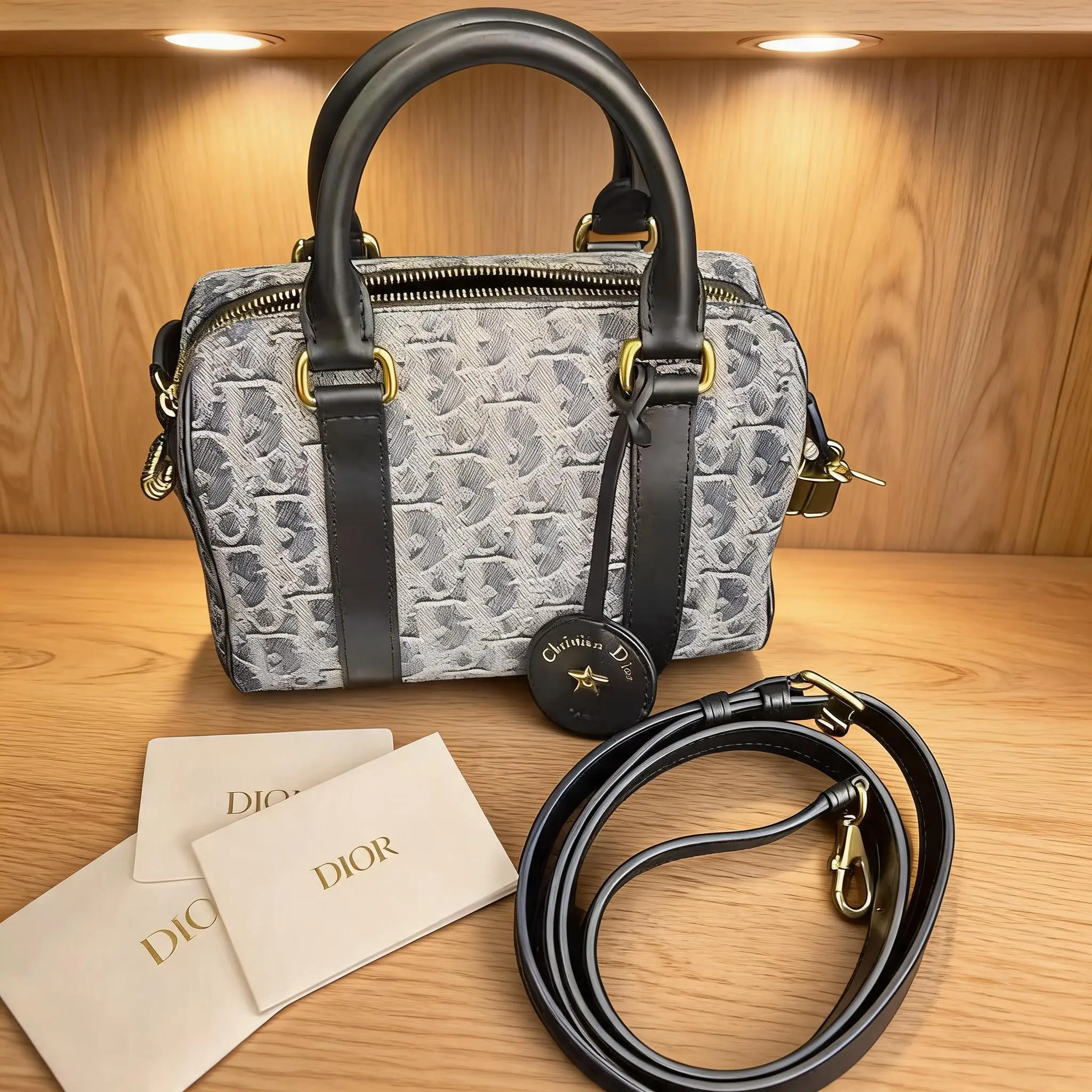 Pre-owned Dior Canvas Shoulder Bag C0725643418