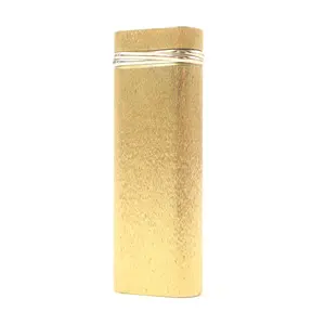 Pre-owned Cartier Stainless Small Leather Goods Trinity Oval Lighter