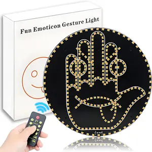 Portable Funny Finger Car LED Light, Waterproof Exterior Decor Lamp for Camping & Road Trips, Practical Valentine’s Day Gift for Adventure Couples