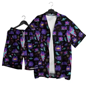 Gengara PKM poke Set Hawaiian Shirt mon For All Ages Tropical Button Up Shirt Unisex Summer Outfit Cute Beach Shorts  Retro Pattern Shirt Gifts Limited Drop 2026 – Cute Anime Hawaiian Shirt (Summer Exclusive)