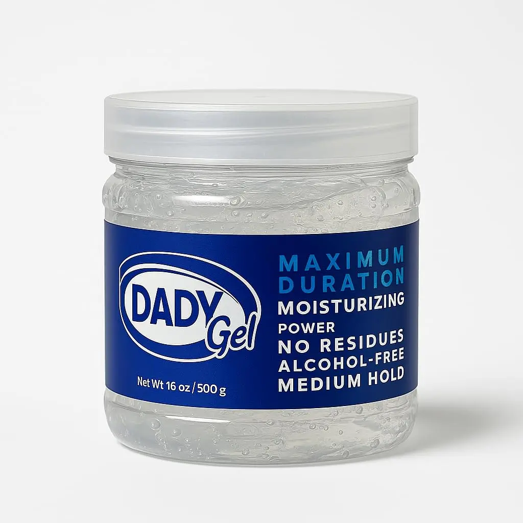 DADY Gel, Alcohol-Free Clear Hair Styling Gel, Medium Hold, 16 oz
