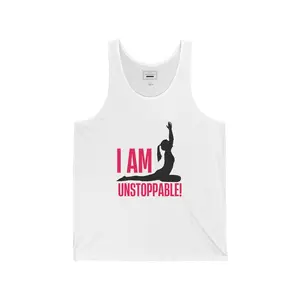 I Am Unstoppable Tank Top — Motivational Fitness Yoga Tank