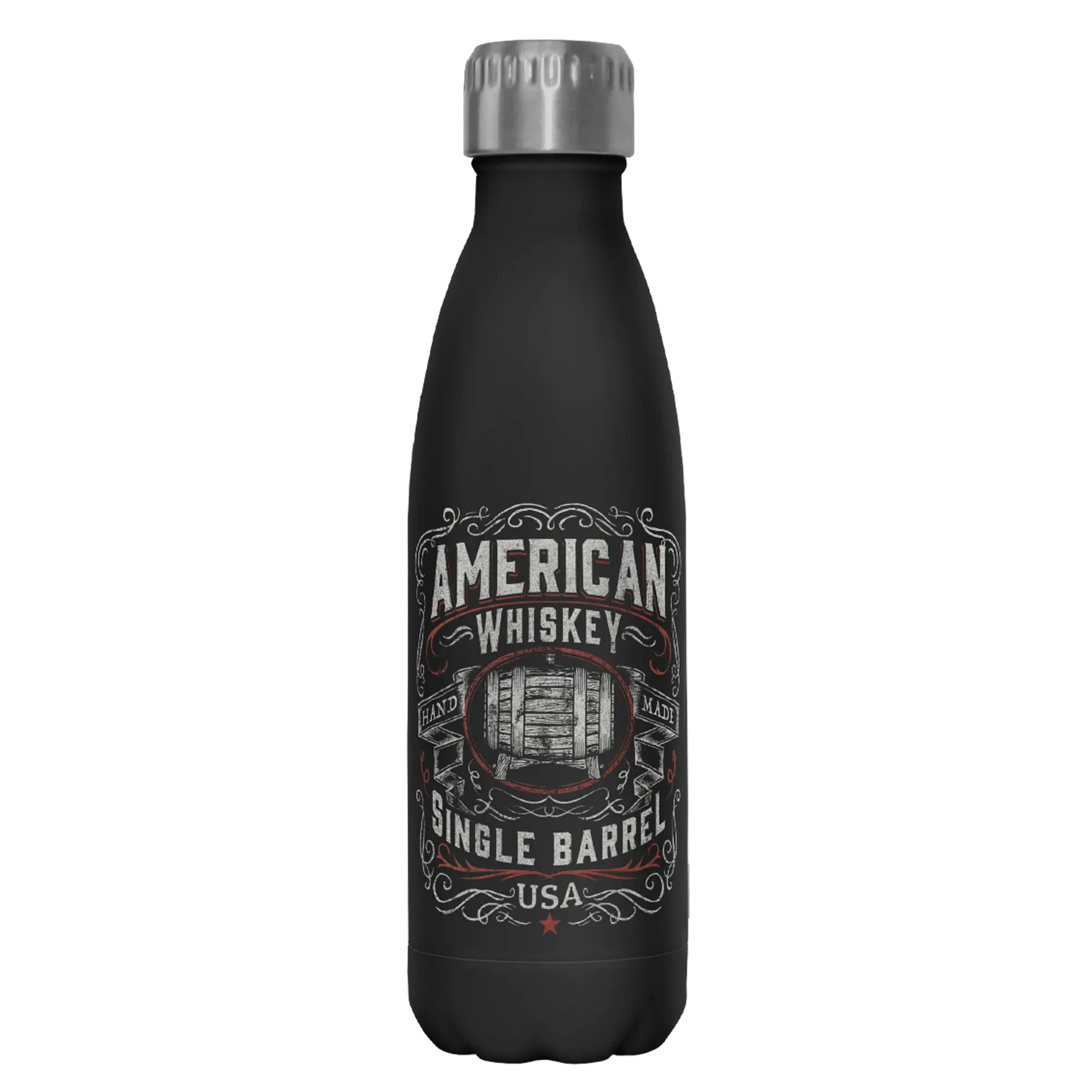 Lost Gods Insulated Printed Reusable American Whiskey Stainless Steel Water Bottle