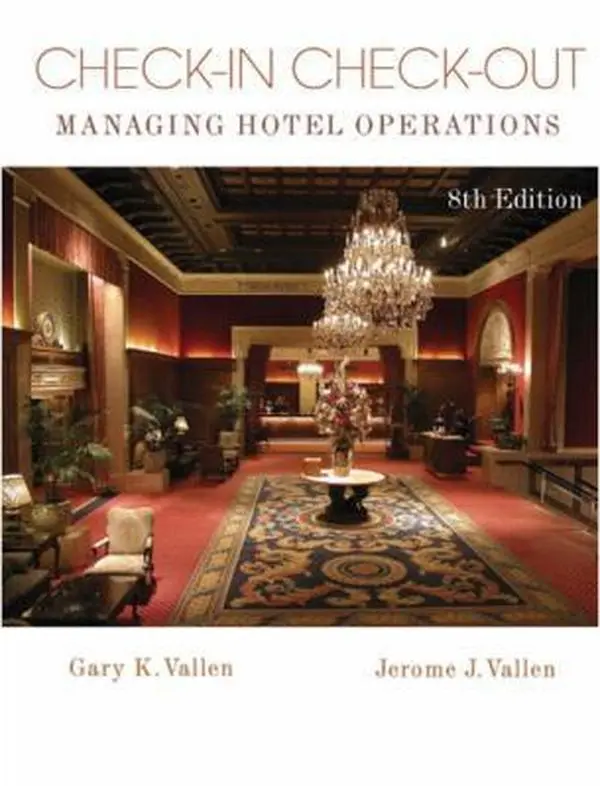 USED Book - Check-In, Check-Out: Managing Hotel Operations by Gary K. Vallen (Hardcover) - english