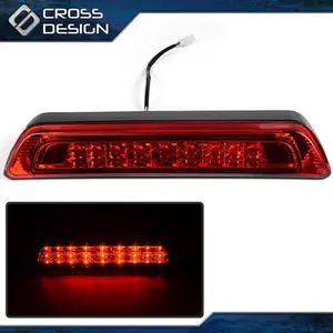 CROSSDESIGN Fit For 2007-2018 Toyota Tundra US Red Lens LED Third 3Rd Brake Light Cargo Lamp