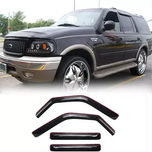 Window Visor for 1997-2017 Ford Expedition, 1998-2017 Lincoln Navigator, 2007-2017 Ford Expedition XL(In Channel) WeatherShield/Rain Visor