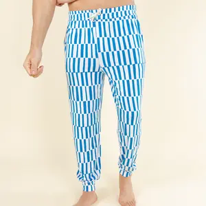 The Hamptons | Shinesty Blue Mosaic Stripe SleepDeep™ Men’s Pajama Joggers
