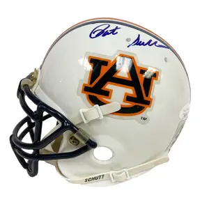 Pat Sullivan Autographed Auburn Tigers Schutt Mini Helmet Blue Ink - JSA