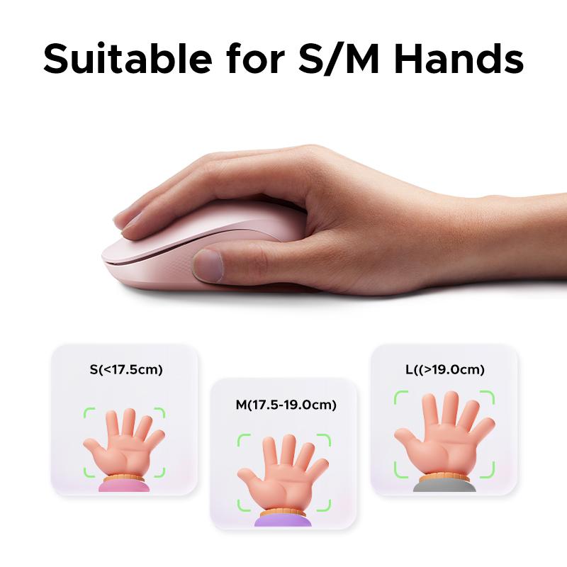 UGREEN  Wireless Bluetooth Mouse Laptop Mice Portable(BT5.0 and USB 2.4G) Dual Mode Connection Silent Slim Computer Mouse for Laptop/iPad Tablet/Apple MacBook/PC