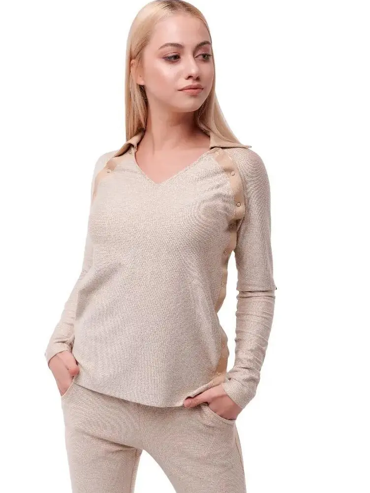 Sparkies Athleisure Adaptive Raglan Top Cream