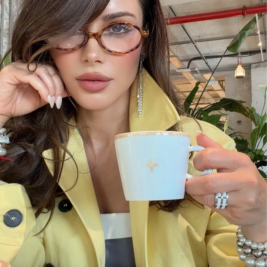 Eyeglasses PARIS Sunglasses Elipse OVAL Women Shadz Glasses GAFAS Fashion 100% Clear Lenses Insta Famous