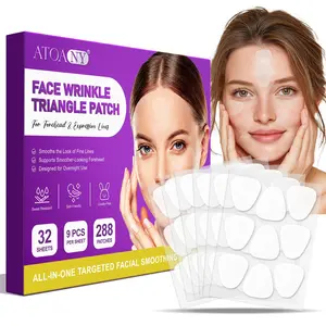 Atoany Triangle Anti-Wrinkle Patches 288pcs, Facial Firming Pads, Reduce Fine Lines, Gentle Material, Sweat-Resistant, Skin Tightening