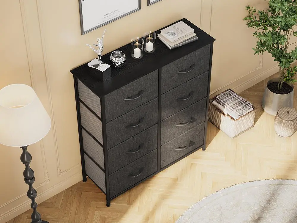 YITAHOME 8 Dresser for Bedroom, Tall Storage Dresser with 8 Drawers, Black Dresser & Chest of Drawers, Storage Drawer Organizer for Closet, Bedroom, Living Room(Black Grey) - TikTok Shop YITAHOME 8 Dresser for Bedroom, Tall Storage Dresser with 8 Drawers, Black Dresser & Chest of Drawers, Storage Drawer Organizer for Closet, Bedroom, Living Room(Black Grey) - TikTok Shop