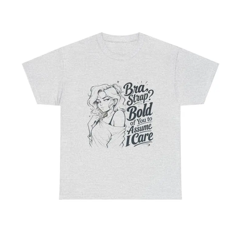 Brat Strap Bold Graphic Tee, Funny Retro Anime Girl Shirt, Sassy Quote T-Shirt, Coquette Cartoon Tee, Feminine Statement Top