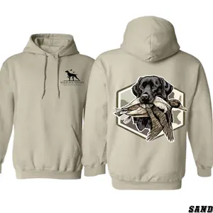 Wild Southern Outfitters Hoodie – Hunting Dog with Duck Graphic Sweatshirt, Outdoor Country Style Apparel for Hunters, Waterfowl Lifestyle Unisex Outfit, Gift for Duck Hunters