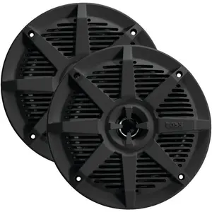 Boss Audio MR52B 5.25 in. 2-Way Full-Range Waterproof Marine Speakers, Black - Water Resistance Protection, Water Proof
