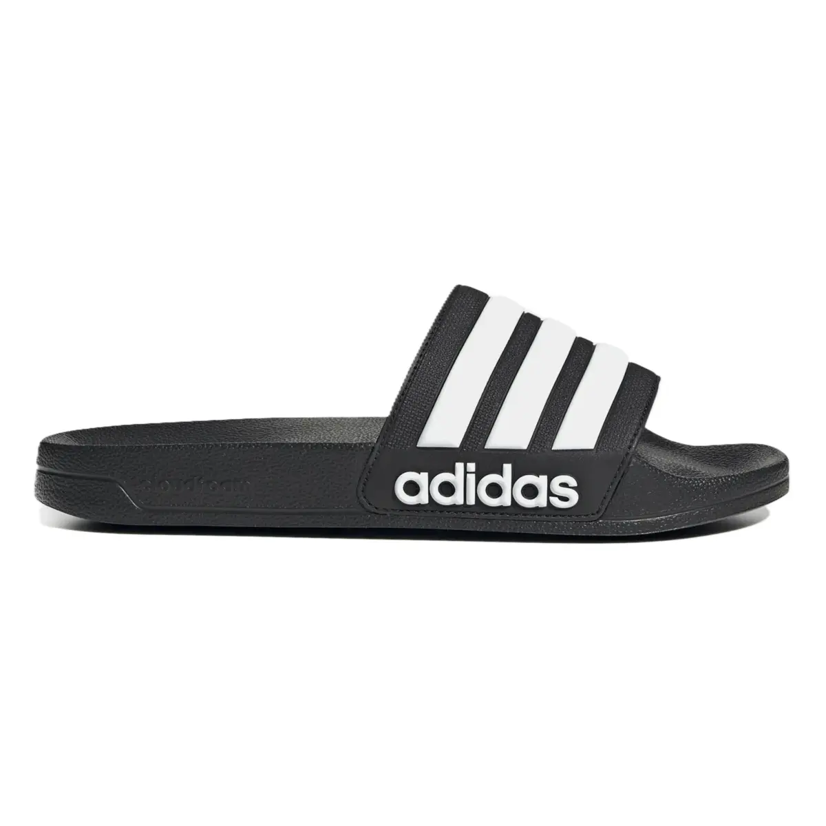 adidas Adilette Shower Slides Junior Black White Kids Fashion Slippers New
