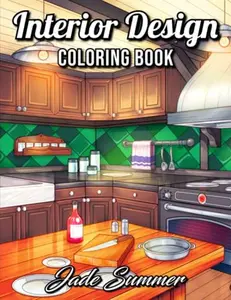 Interior Design Coloring Book: For Adults with Inspirational Home Designs, Fun Room Ideas, and Beautifully Decorated Houses