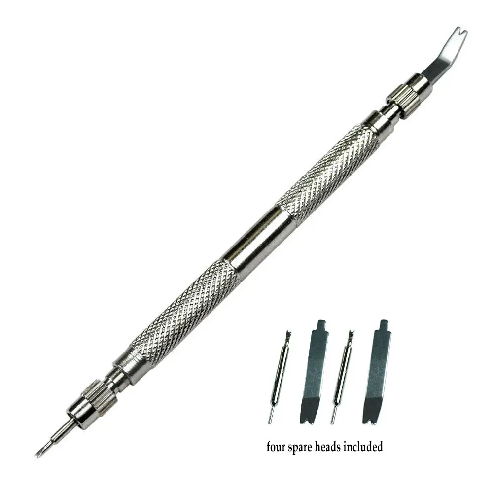 Watch Band Strap Bracelet Spring Bar Link Remover Repair Tool with replaceable 4 Spare tips
