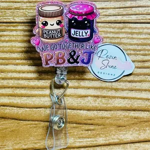 Peanut Butter and Jelly Badge Reel