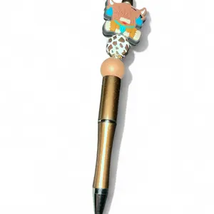Cow Pen Wearing Jewelry - Unique Design with Animal Charm and Gold Accents