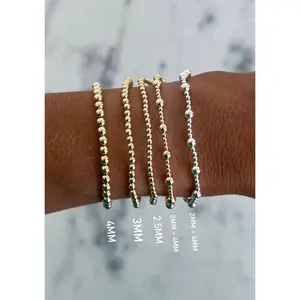 GOLD FILLED BEADED BRACELETS