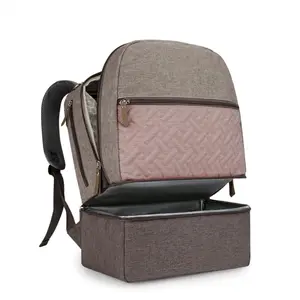 Insulated Diaper Backpack with Cooler Compartment for Mom and Baby - Perfect for Travel and Outdoor Dining