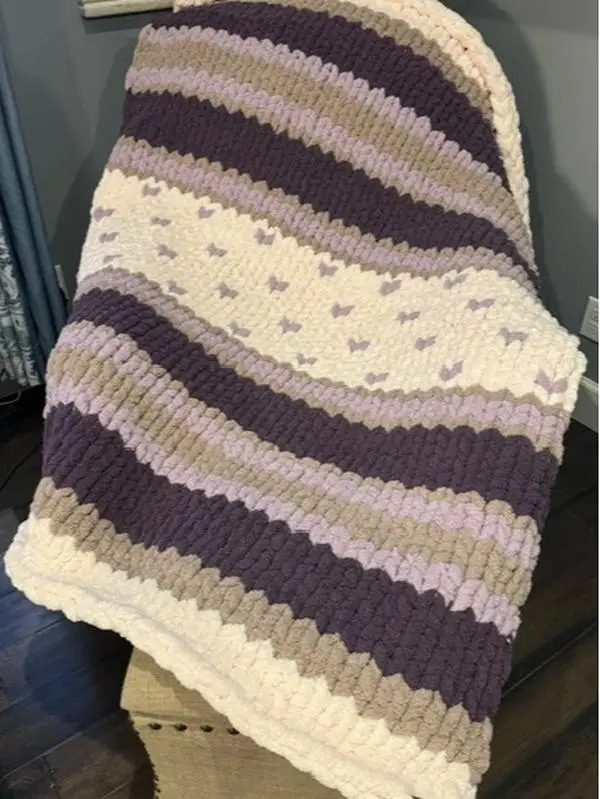 【Today Only!】1 count,Touchat Chunky Knit Blanket Throw, White Crochet Chenille Throw Blanket, Handmade Cozy Cream Cable Knit Throw Blanket Boho Bedroom Decor, Soft Fluffy  Knot Blanket for Couch Bed blankets