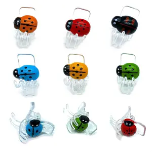 30 count Colorful Ladybug Orchid Clips, Garden  Vine Support Clips Flower Clips