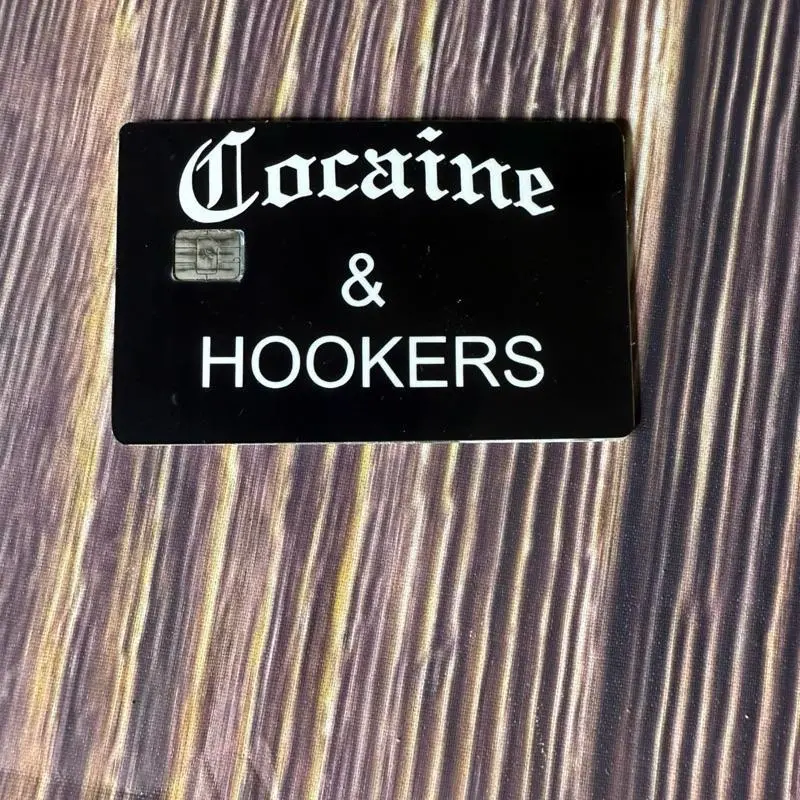 Adult Humor Bold Statement Credit Card Skin | Funny Rich Lifestyle Quote Black Matte | Sarcastic Novelty Joke Debit Card Sticker Cover Wrap Universal Fit