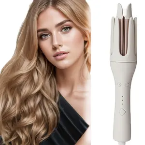1pc Electric Automatic Hair Curler With 32mm Barrel, Rotating Curling Iron, 3 Temperature Modes, Anti-Scald Design, Loose Waves & Beachy Curls, Suitable For Hair Styling，comfort hair curler