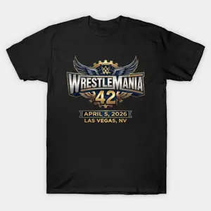 Wrestlemania 42 Logo Las Vegas 2026 T-shirt