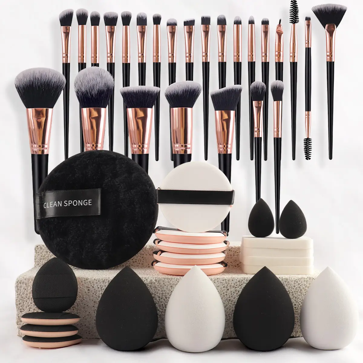 45-piece set black and white combination