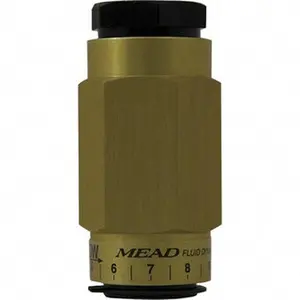 Bimba-Mead Fluid Dynamics 1/8" NPTF Threaded Aluminum Flow Control Valve, 0 to 250 psi, Model MF1-12
