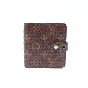 Pre-owned Louis Vuitton Coated Canvas Small Leather Goods Musette Perforated Monogram Wallet T10392989