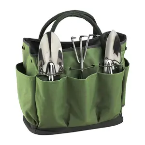 Picnic at Ascot Eco Gardening Tote with 3 Tools- Forest Green