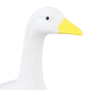 Goose Statue Lifelike Garden Decor Weatherproof Resin Sculpture Beautifully Detailed Outdoor Patio/Lawn Countryside Decoration
