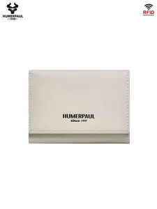 HUMERPAUL Three fold short wallet, large capacity, multifunctional, easy to carry, women's zero wallet, multiple card slots, credit card bag, solid color, casual coin bag HU111