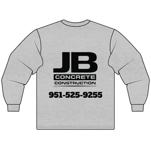 Custom Construction Long Sleeve T-Shirt | Workwear, Personalized Job Uniform, Team Apparel, Gift for Builders, Casual Every Day Use