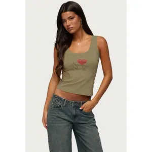 I Heart NY Rhinestone Tank Top