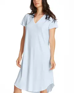 Supima® Cotton Gown Powder Blue