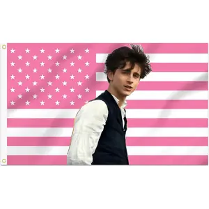 3x5 Foot Decorative TimotheeChalamet Flag Tapestry, Double Stitched with 2 Brass Grommets, Wall Hanging for Room Decor, College Dorm, Outdoor Porch, or Indoor