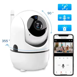 1080p HD Smart Security Camera, Color/Infrared Night Vision, PIR Motion Detection, Baby/Pet Monitor/Security/Nanny Cam, Auto Tracking, Two Way Audio, 2.4GHz WiFi, Cloud & SD Card Storage, 24/7 Recording
