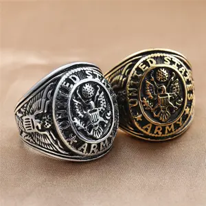 1 Pcs Titanium Steel Eagle Ring Retro Trendy Male Personality Punk Stainless Steel Animal Eagle Ring Retro Ring, Suitable For Daily Wear, Giving To Family, Friends, Holiday Gifts And Accessories